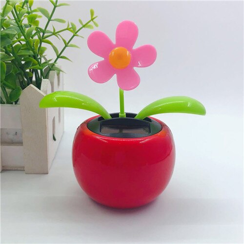 Funny Solar Powered Dancing Flower Swinging Toys Vibrant Automobile Dashboard Family Balcony Decoration For Friend: 13