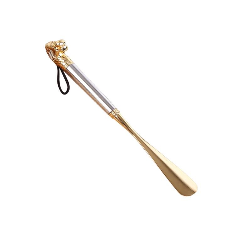 Metal sko horn messing sko lifter praktisk sko hul sko tilbehør sølv  (32cm)