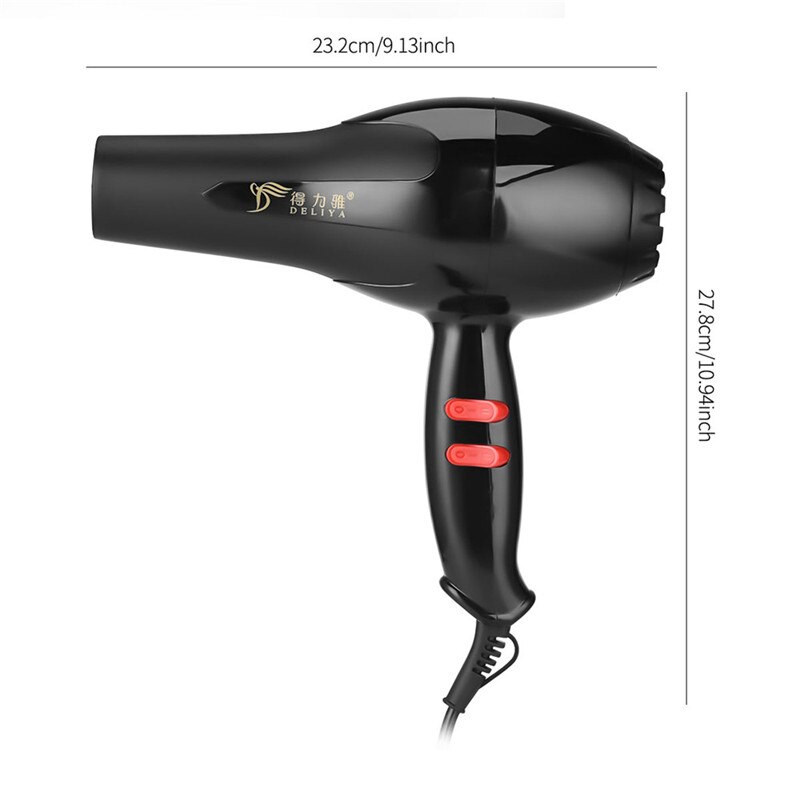 Large Power Blow Dryer Cold Wind Hair Dryer Negative Ion Hairdryer 3 Temperature 2 Speed Setting Air Collecting