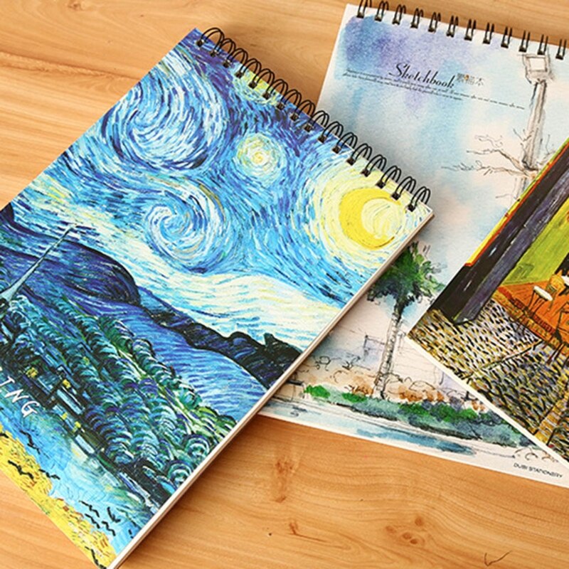 Bloc-notes A4 pour croquis, 40 feuilles de papier, aquarelle, carnet de croquis, peinture artistique, dessin, Journal intime, carnet de notes, fournitures scolaires pour artistes