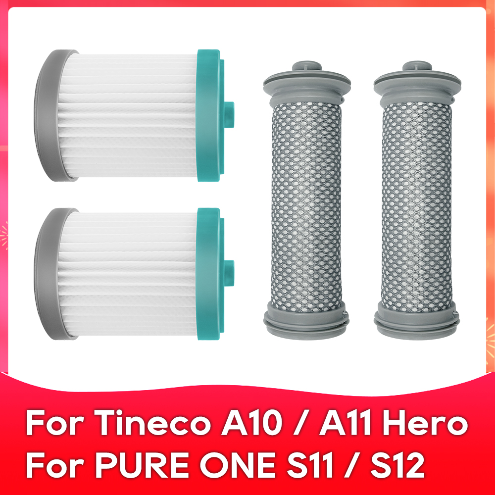 Apto para Tineco A10/A11 Hero Master/PURE ONE S11/S12 Series aspiradoras inalámbricas repuesto cepillo rodillo prefiltro Hepa: Caqui oscuro