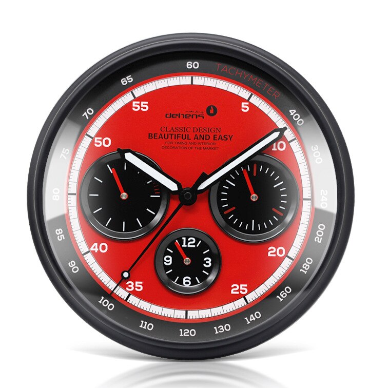 Reloj de pared para el salpicadero, de Metal, barato, para decoración del hogar, dorado, silencioso, para dormitorio, cocina, de cumpleaños: J