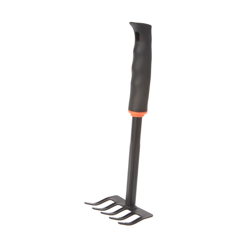 1Pc Portable Digging Tool Mini Steel Rake For Home Garden Transplanting Tool