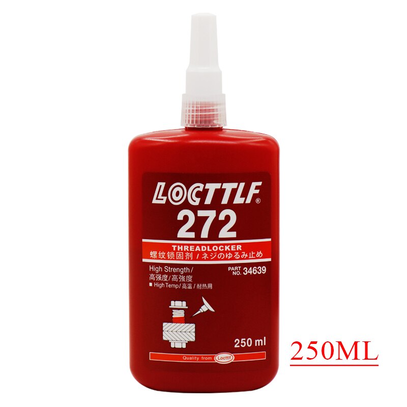 Locttlf-adhesivo anaeróbico para tornillos, pegamento para todo tipo de rosca de Metal, 50/250ml, 222, 241, 242, 243, 262, 263, 271, 272, 277, 290: 272 250ml