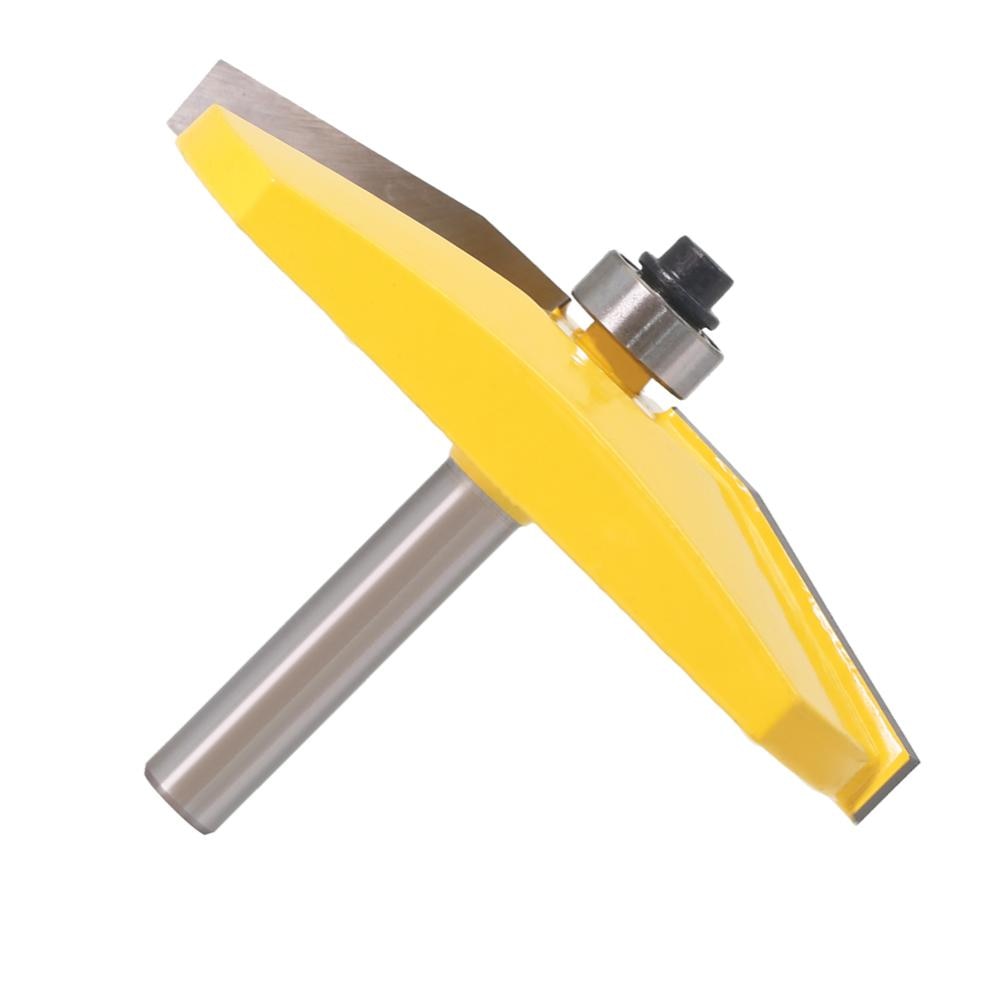 1 pçs 15 paised panet bit anel raiser roteador bit-design bisel-8mm haste cortador de madeira tenon cortador para ferramentas de madeira
