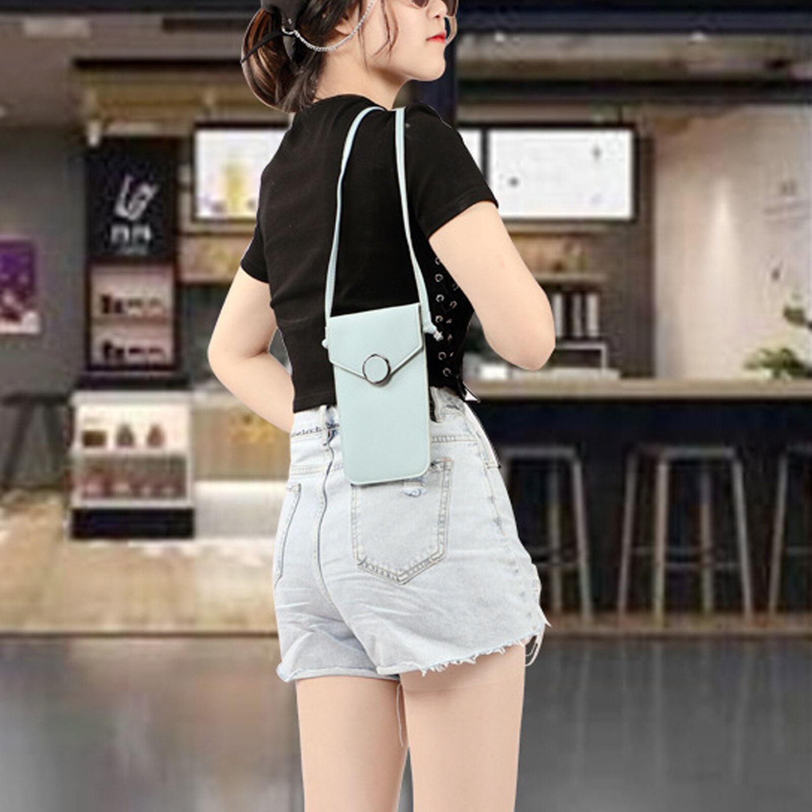 Torba na telefon komórkowy Mini Crossbody torby dla kobiet torba na telefon do uniwersalnego telefonu gotówka kobieta pojedyncze torebki na ramię portfel