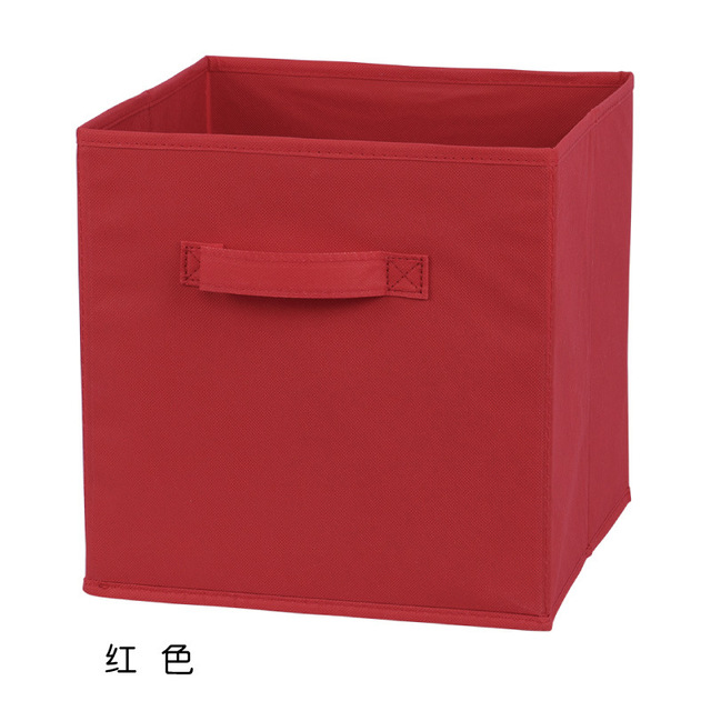 Organisateur de tiroir d'armoire de poubelle de rangement de tissu non tissé, boîte de rangement de vêtements et de sous-vêtements, fournitures pour la maison, stockage de jouets d'enfants: green