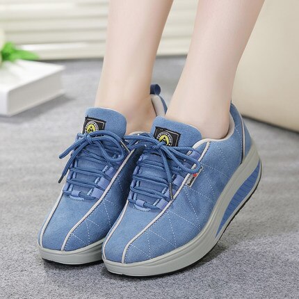 SWYIVY Vrouwen Toning Schoenen Platform Afvallen Lady Sneakers Hoogte Toenemende Vrouwelijke Afslanken Swing Schoenen Licht Gewicht