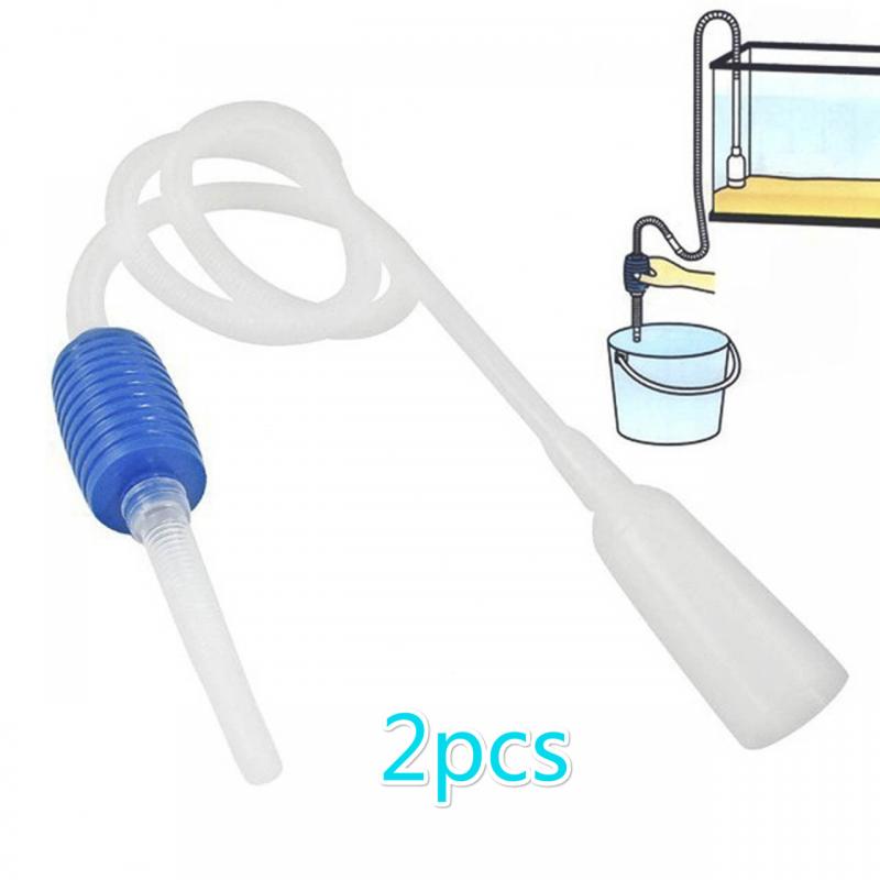 Aquarium Stofzuiger Pomp 24 Uur Een Lange Rechte Handgreep Voor Eenvoudige Bediening Van Aquarium Stofzuiger pomp: 2pcs