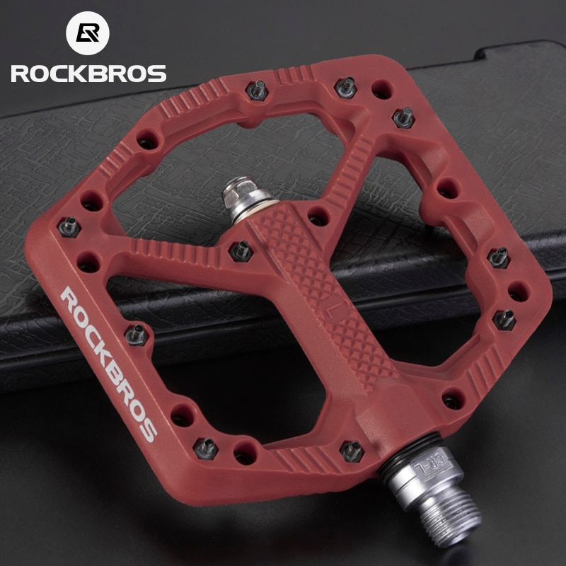 Rockbros Anti-Slip Mtb Racefiets Pedalen Sealed Bearing Nylon Ultralight Waterdichte Fiets Pedaal Platform Fietsen Accessoires
