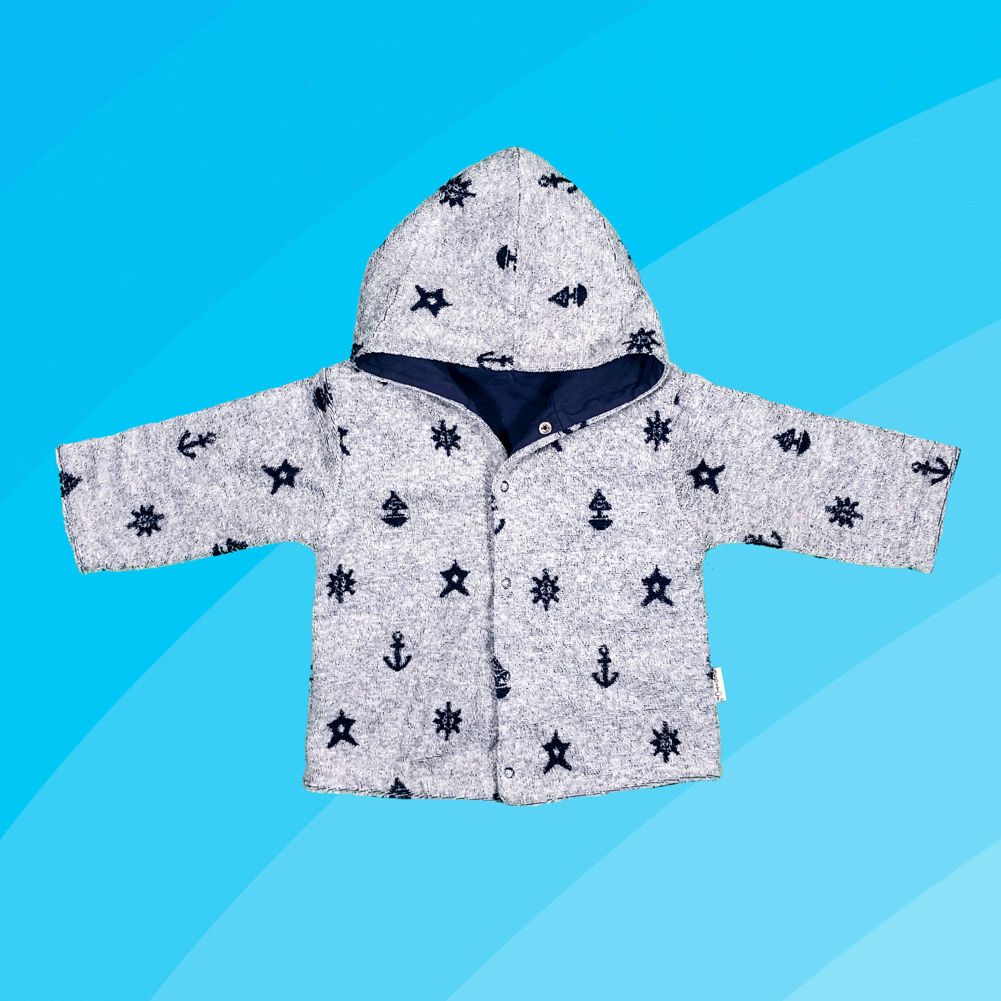 Baumwolle mit kapuze gemischt aufbringen warme jacke 0-3m / 3-6m / 6-9 monate alten jungen mädchen Baby freundlicher oberbekleidung: Weiß / 6m