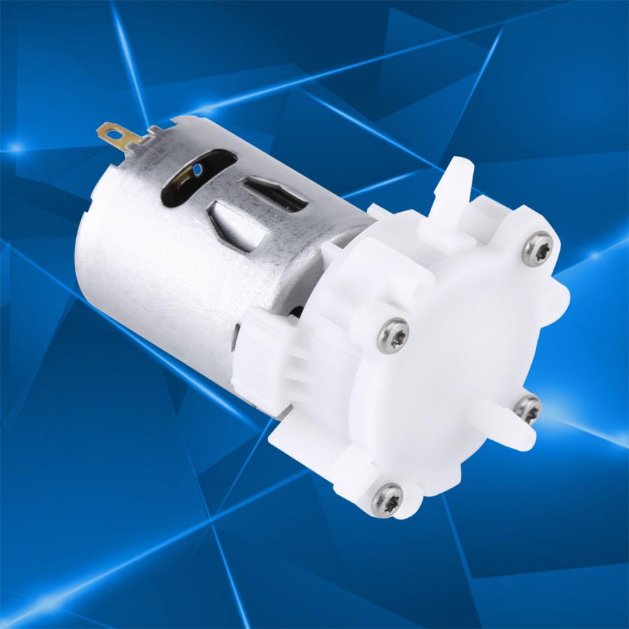 DC 3-12V Mini Self-priming Gear Pump 4mm Diameter Aquarium Water Pumping Tool with RS-360SH Motor Pump