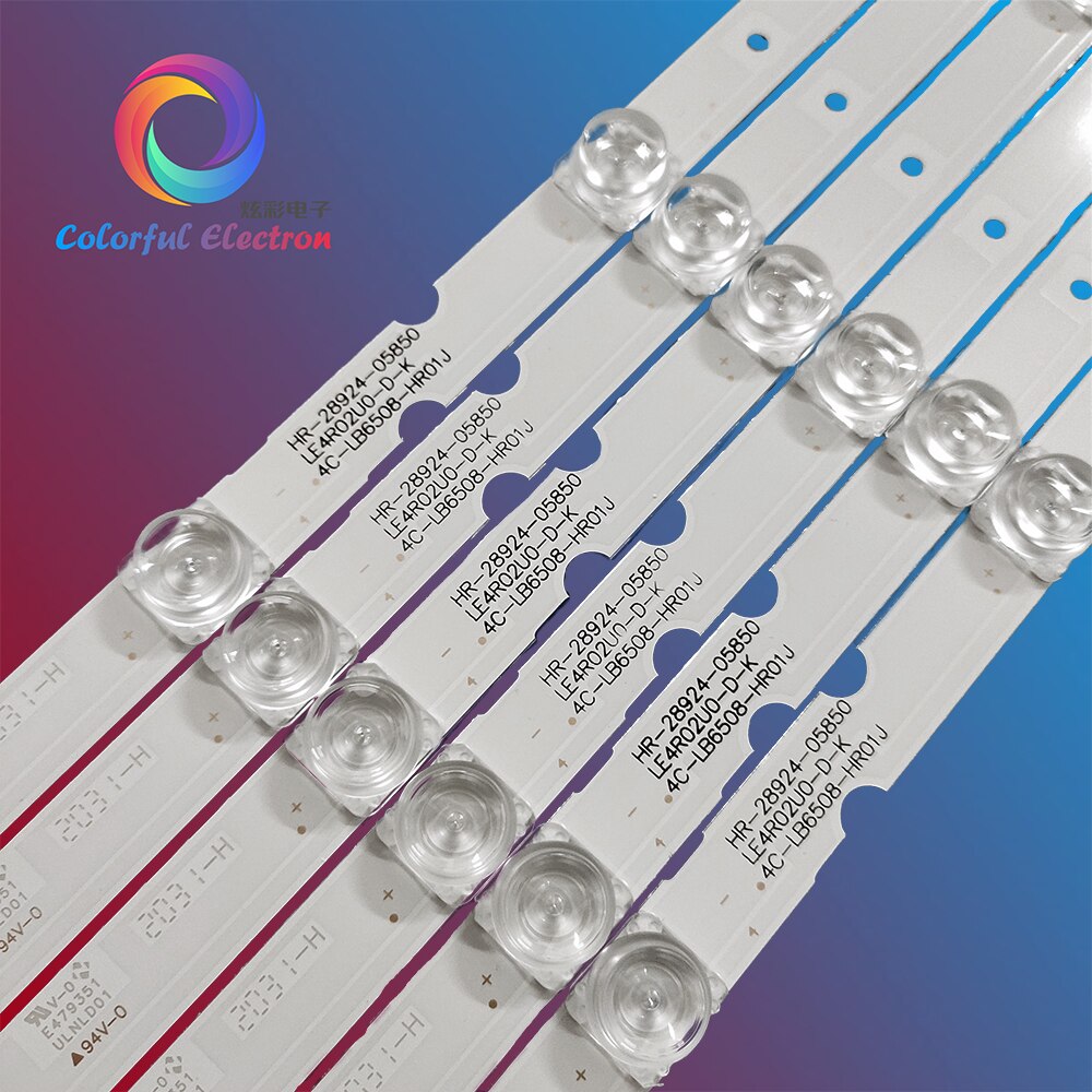 6pcs Led backlight for toshiba led 65UD6326 65p65us 65hr330m08a1 4c-lb6508-hr01j TCL L65P65US D65A620U/65V2/65L2/65D6