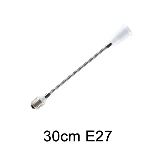 E27 to E27 Flexible Bulb Socket Extender E27 Lamp Rotating Base Lamp Holder 110V 220V Extension Converter 6/9/15/20/30/35/60cm: Gold