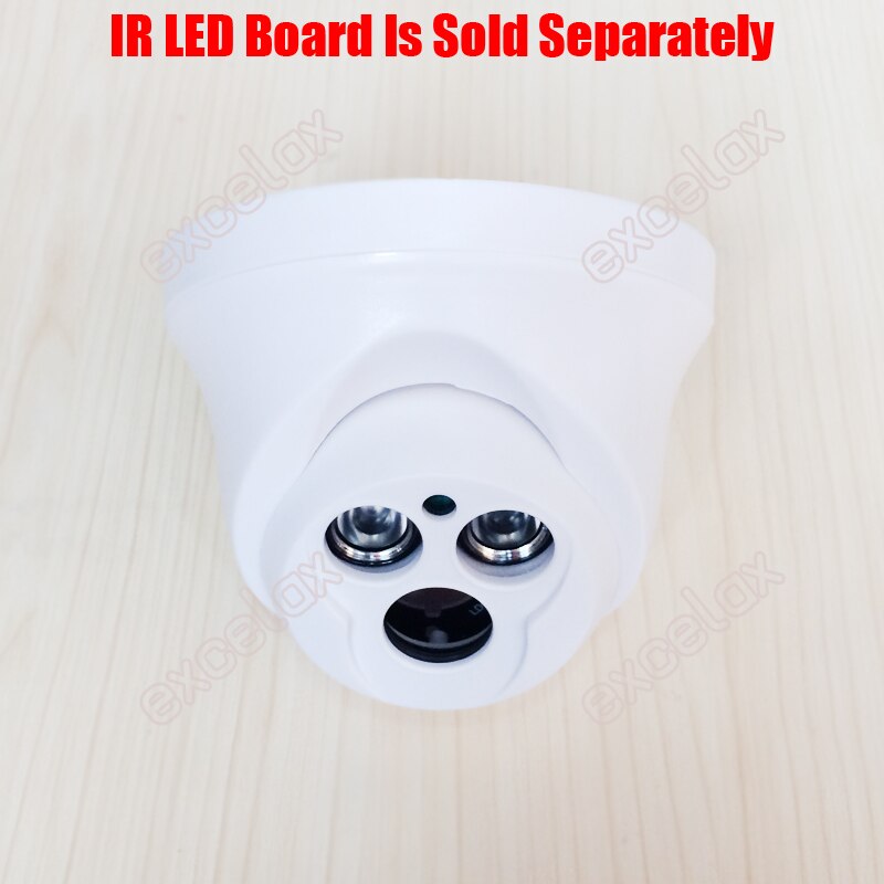 10 kpl/erä joukko led-ir muovinen silmämuna-kupukamerakotelo, koko 75 sisäkameran kotelo kiinteälle objektiiville 62mm 2x led-levyä