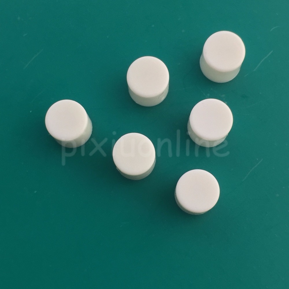 100pcs/pack G63Y White Plastic Cap Hat for 6*6mm Tactile Push Button Switch Lid Cover USA