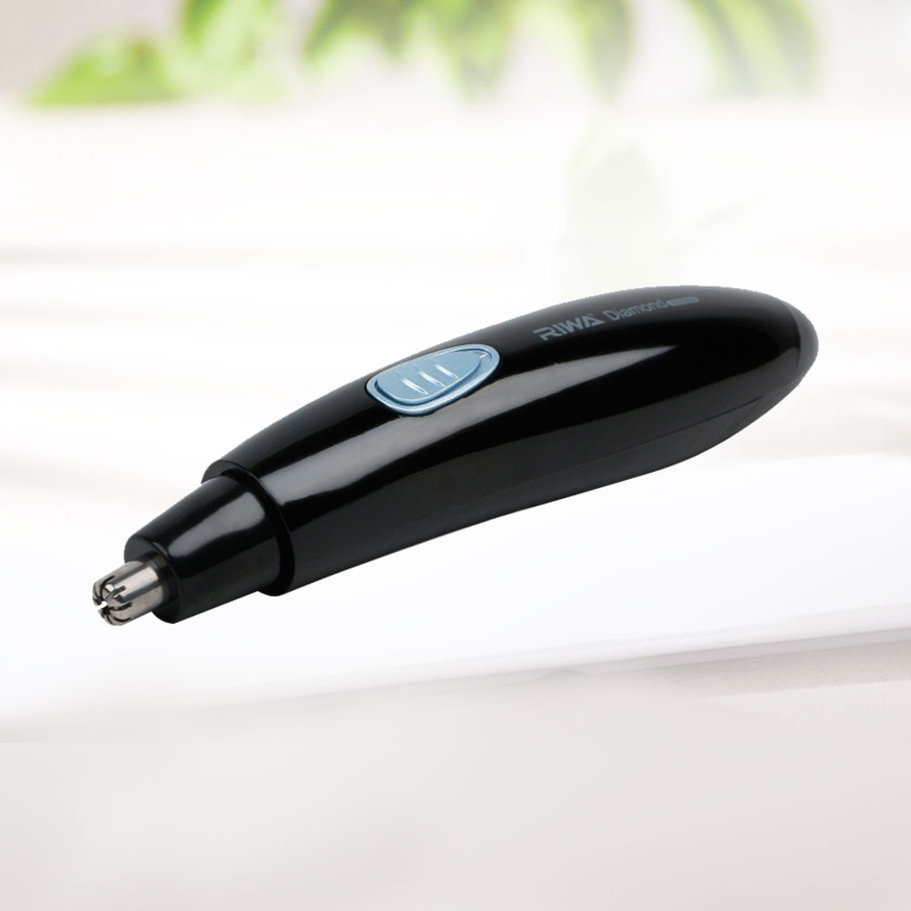 1Pc Nose Hair Trimmer Electric Waterproof Battery Powered Nasal Hair Remover for Cleaning