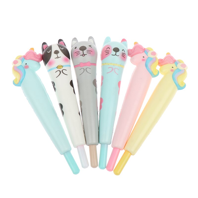 1Pc Gesimuleerde Kleur Trage Rebound Pen Eenhoorns Dier Neutrale Overdrukventiel Pen Neutrale Pen