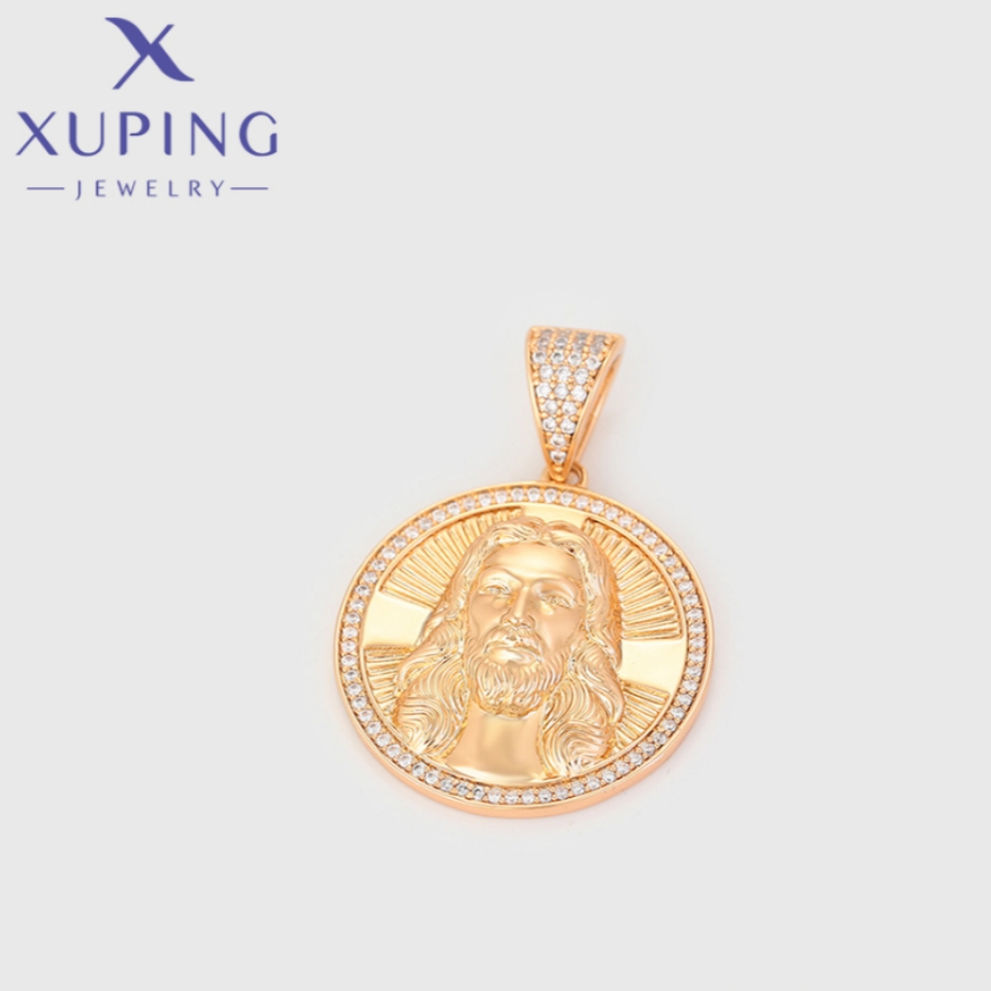 Xuping-Collier pendentif en or pour femme, forme de prêt Tatrond, bijoux exquis, de fête de Noël, nouvelle , X000670339