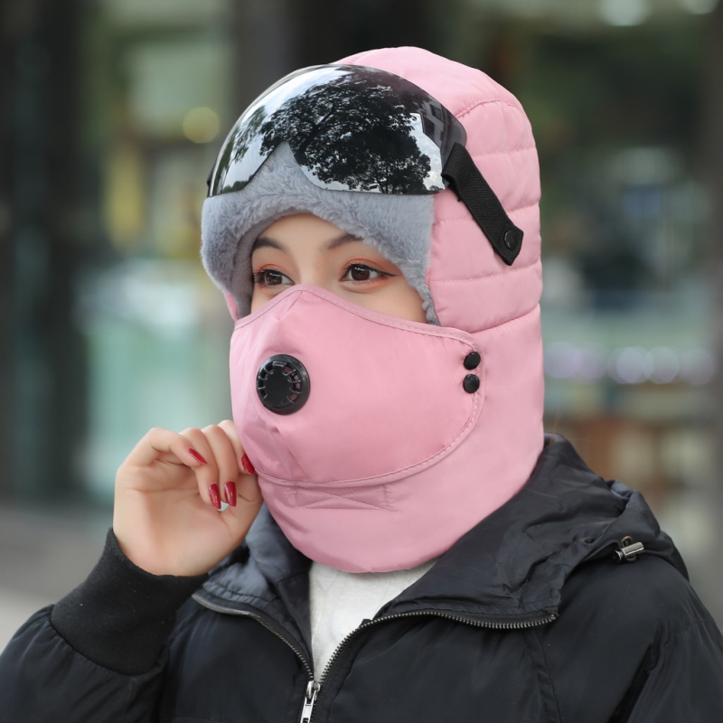 unisex Winter warm Neue Kappen Dicken Gläser Lei Feng Hüte Radfahren Winddicht Winter draussen Mittleren verändert Und Ältere Bomber hüte: 03