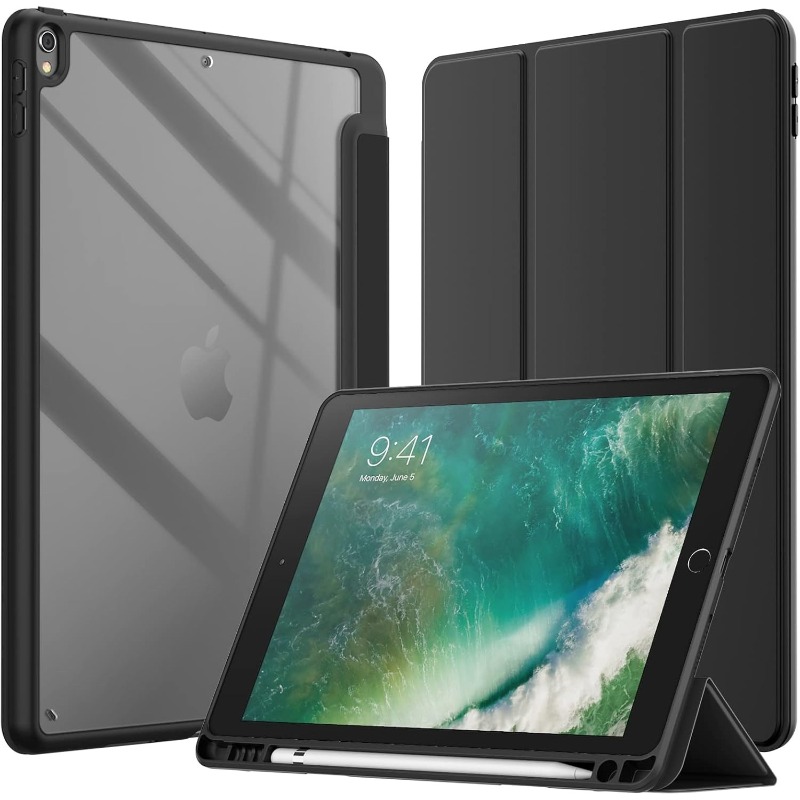 With Pencil Holder Case For iPad Pro 12.9 1st/2nd Generation Model A1584/A1652/A1670/A1671/A1821 Cover Slim Stand Capa