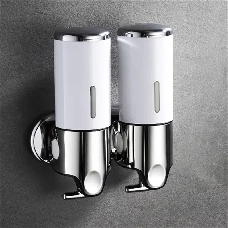 Bathroom Liquid Soap Dispenser Hand Sanitizer Holder Wall Mount Soap Shampoo Gel Shower Liquid Container For Bathroom Accessorie: Yellow