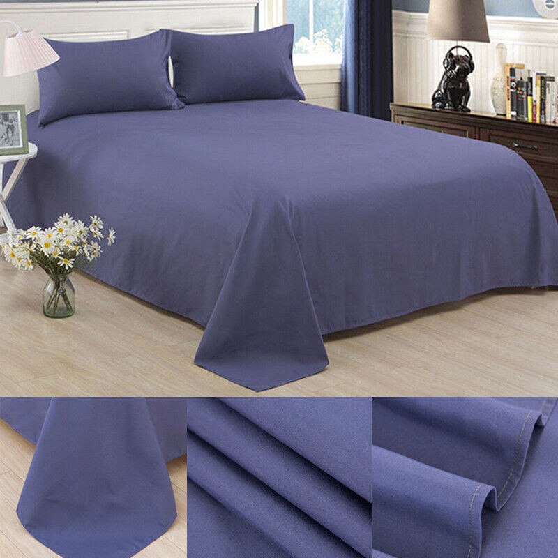 1pc isoa kokoa 160/ 200/ 250 x 230 cm sänkyyn asennettu lakanan kansi yksivärinen koko twin täysi queen king lakanat