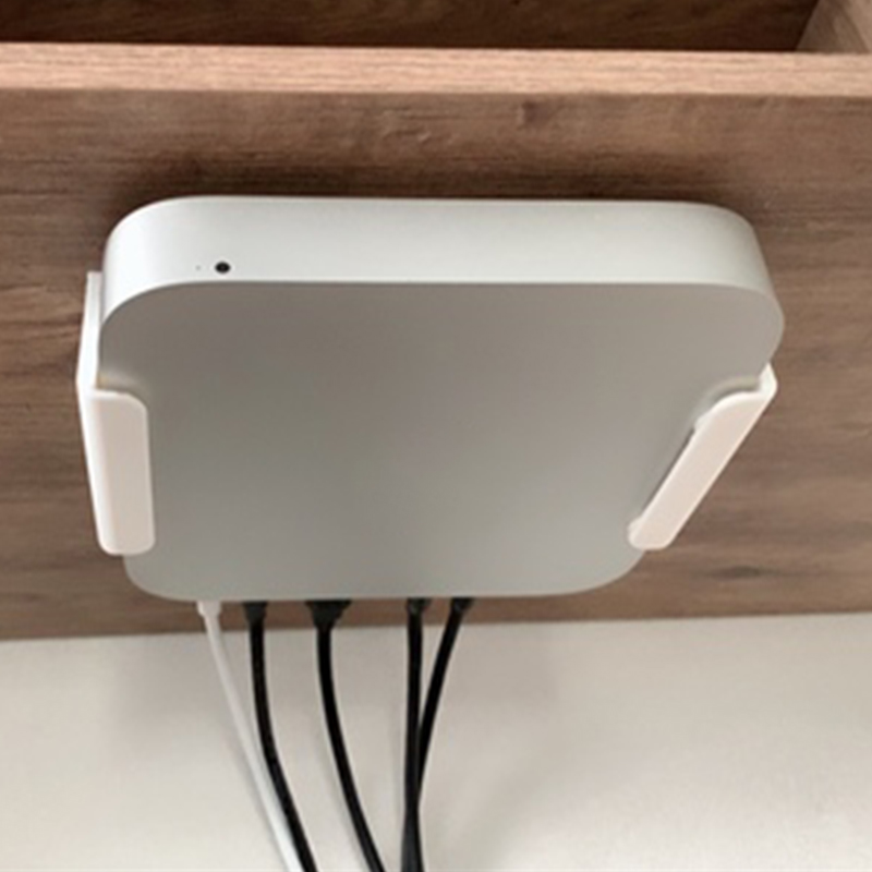 Invite murale pour Apple Mac Mini, support pour ordinateur monté sur le dos, invite astronomique de bureau, vis gratuites, gain de place, impression 3D,