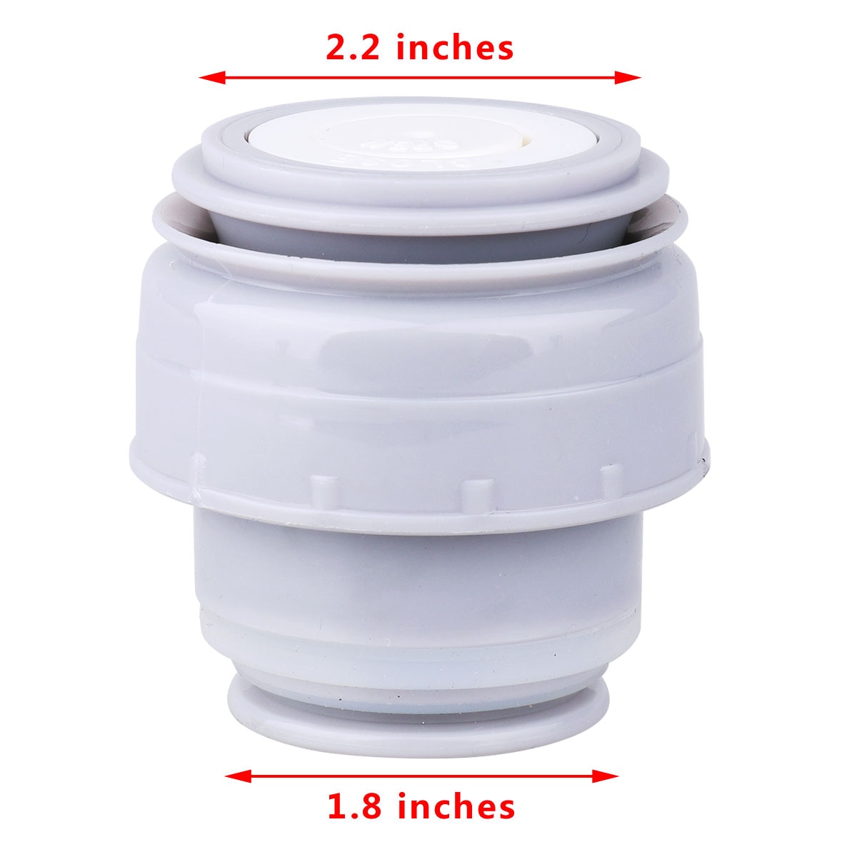 3.5/4.5/5.2cm Vacuum Flask Lid Portable Universal Thermos Bottle Cover Outdoor Travel Bottles Cup Seal Stoppers Accessories: 4.5cm Grey
