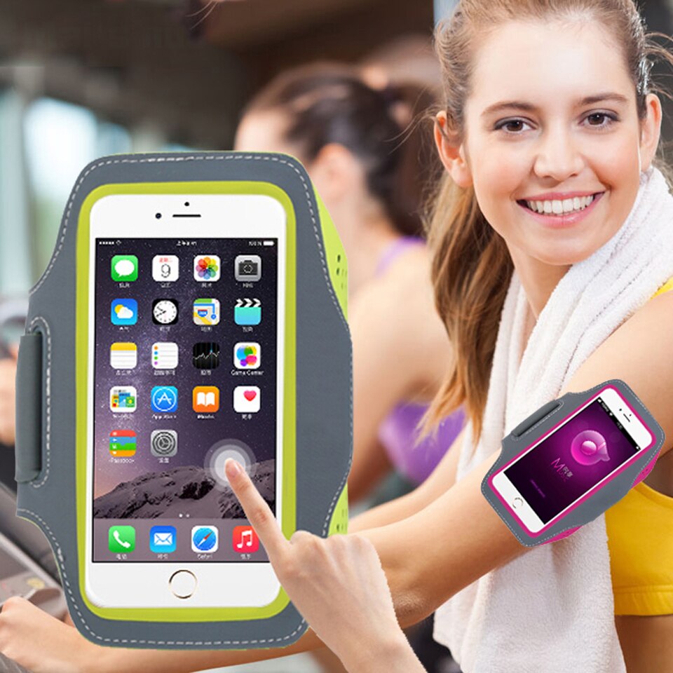 6.2 "En Cours D'exécution Sport Brassard Pochette Pour Samsung Galaxy S10 Plus S9 S8 S7 Bord A10 A20 A30 50 M30 M20 M10 coques de téléphone Housse En Nylon