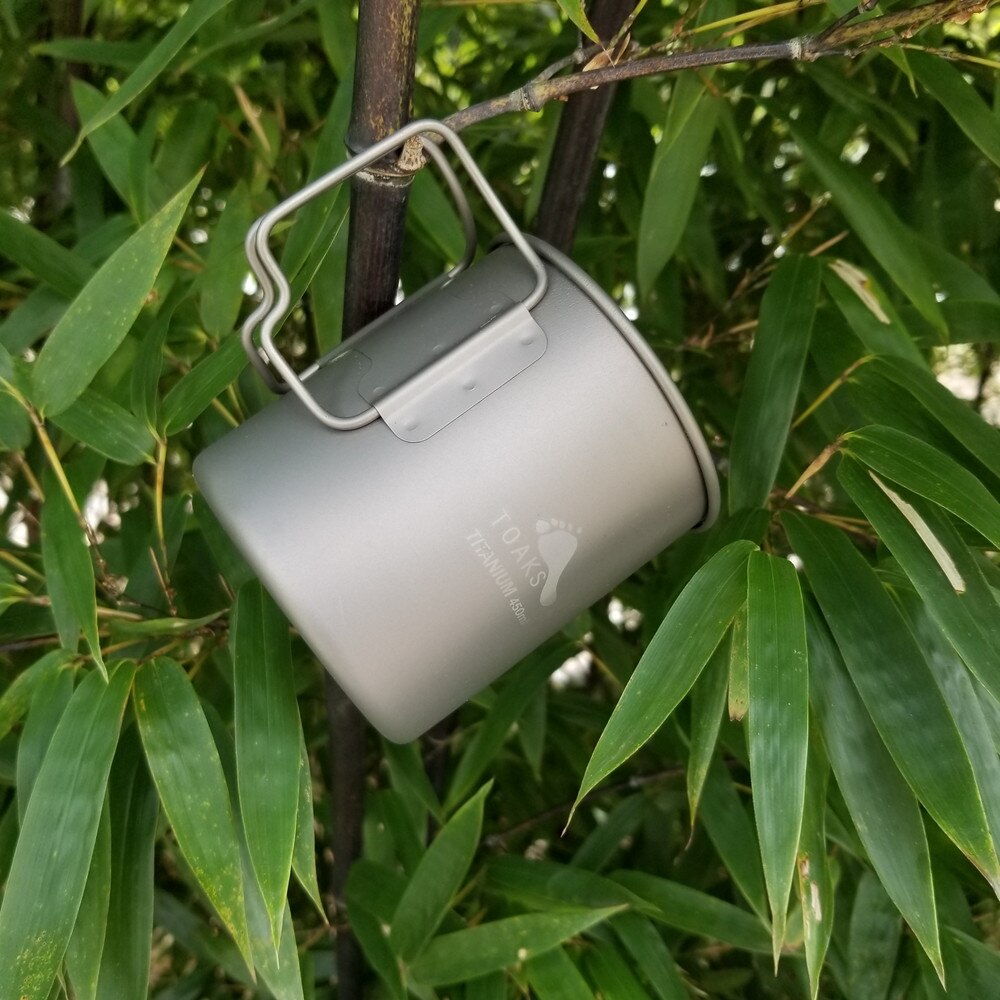 Toaks Titanium Cup Portable Camping Mug Outdoor Picnic Water Cup 450ml 15.3OZ