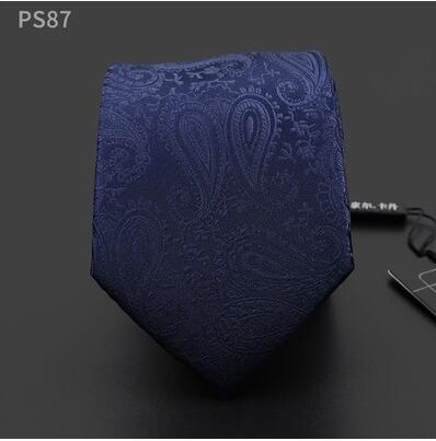 Mænd hals slips silke forlænget 160 cm lange 8 cm bredde blå slips forretning: 4