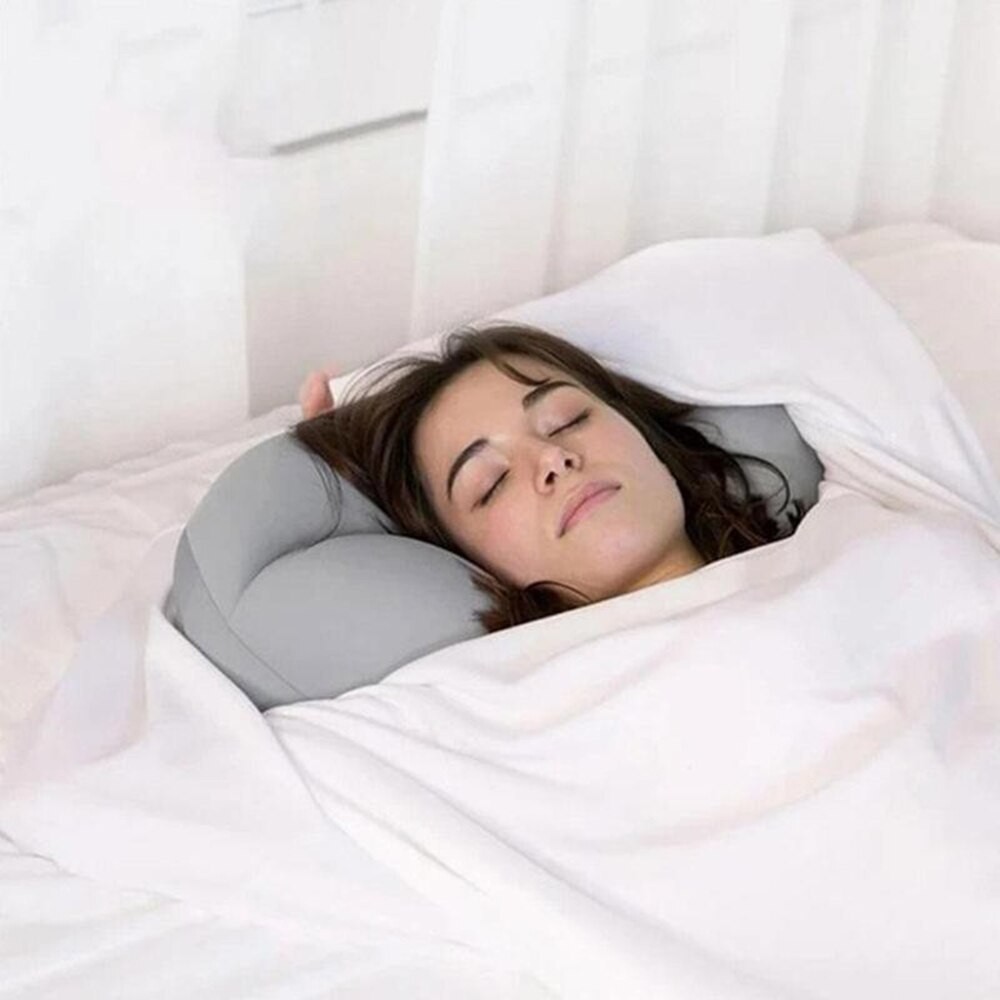 Oreiller 3D nuage à mémoire de forme, oreiller en boule de coton à particules, oreiller 3D pour le cou, sommeil profond, oreiller à décompression d'air Œuf