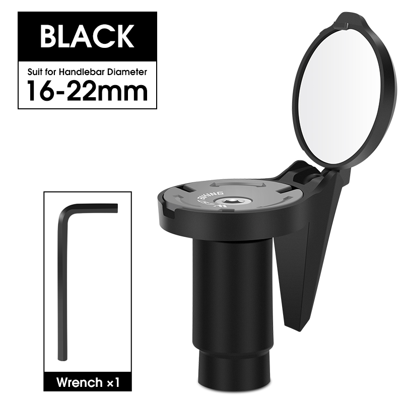 WEST BIKING Mini Handlebar Mirror for Bicycle Universal Adjustable Rotate 16-22mm MTB Road Bike Rearview Mirror Bike Accessories: Pink