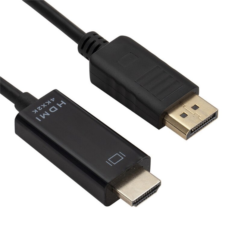 DisplayPort to HDMI Cable 1.8M 4K Display Port DP to HDMI Cable for Connecting Laptop to HDTV Projector: Default Title