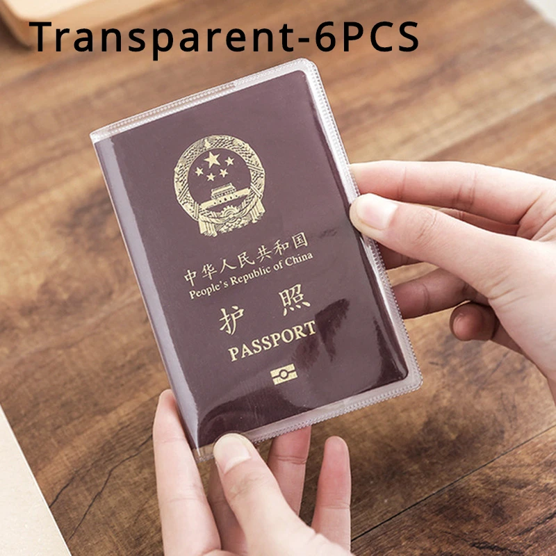 1-10PCS paspoort beschermhoes transparant mat, PVC-materiaal waterdichte documentenhoes