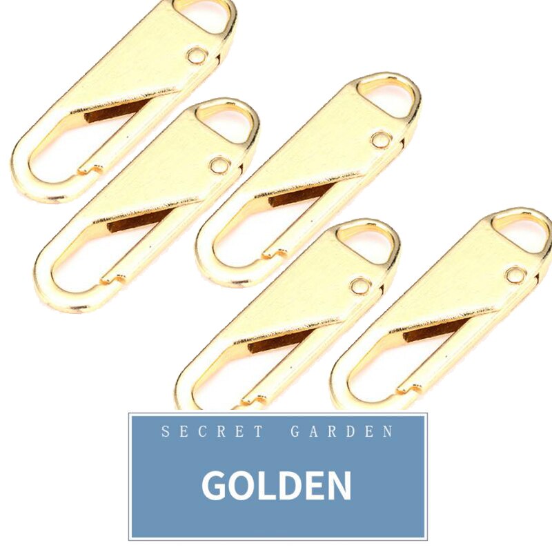 5pcs Metal Zipper Puller Repair Kits Zippers Zippers Pendant Puller Zipper Head For Zipper Slider DIY Sewing Craft Sewing Kits: 03