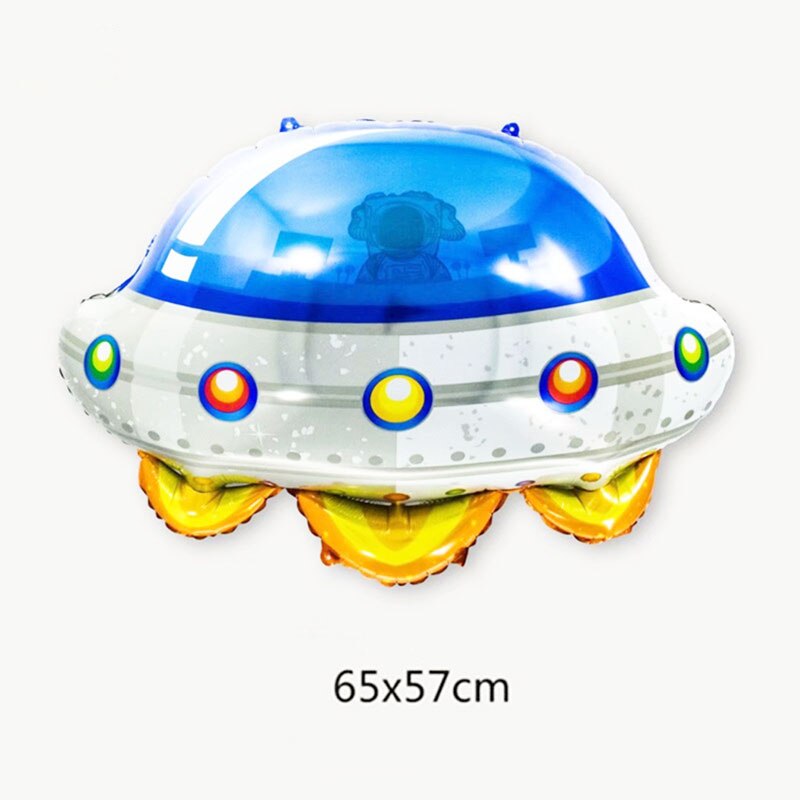 1pcs Outer Space Party Astronaut Helium Balloons Rocket Foil Balloons Galaxy Theme Party Boy Kids Birthday Party Decor Favors: 05