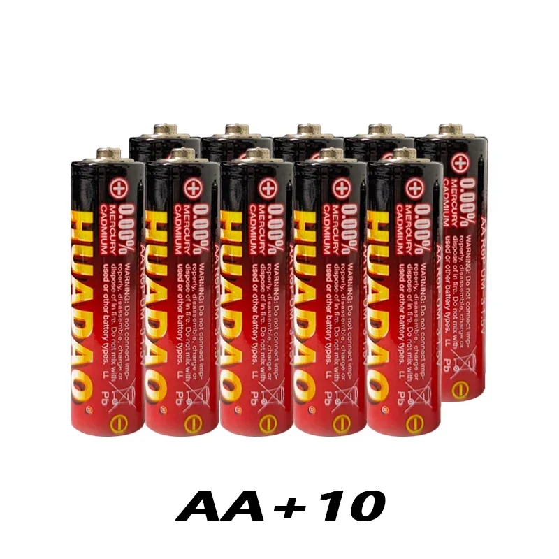 Batería alcalina AA de 1,5 V desechable utilizada para calculadoras, relojes, linternas, radios, ratones, reproductores de MP3, luces LED: Transparente