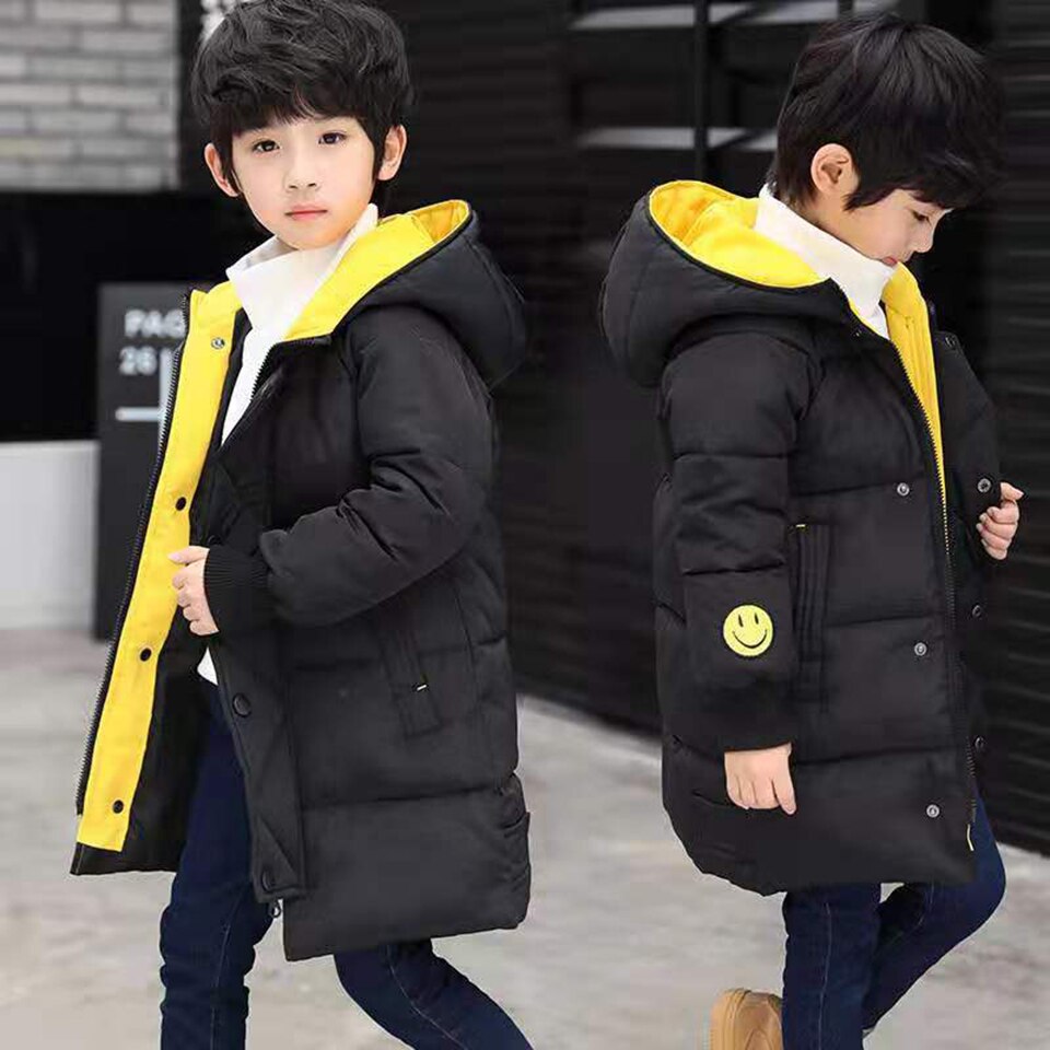 Winter Baby Boys Parkas For Boys Children Warm Kids Hooded Thick Outerwear Coat For Boy Clothes 4 5 6 7 8 9 10 11 12 13