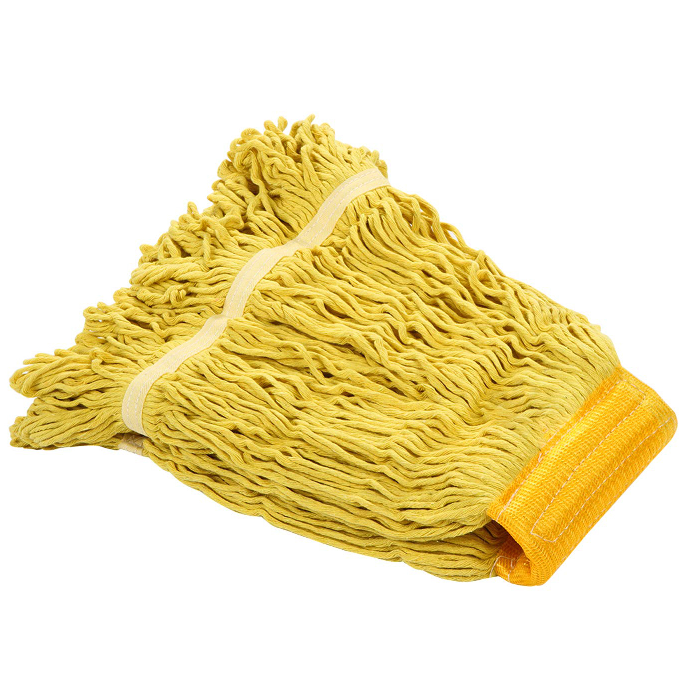 1 Pack Commercial Mop Head Heavy Duty Commercial Industrial Mop String Mop Head Replacement Cotton String Mop Replacement Head: Yellow