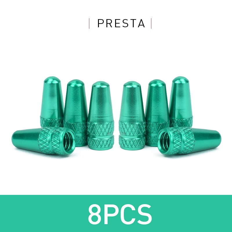 Bouchon de Valve FV pour pneu de vélo en alliage d'aluminium, protecteur couvert de vélo de route et vtt, anti-poussière, Valve Presta, 4/8 pièces: Gris foncé