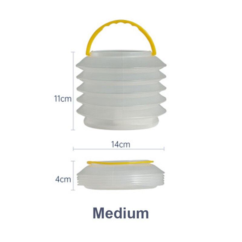 Vouwen Pen Wasmachine Borstel Wassen Emmer Transparante Plastic Draagbare Verf Borstel Emmer Borstel Vat Gratis Sponzen: 11X14cm