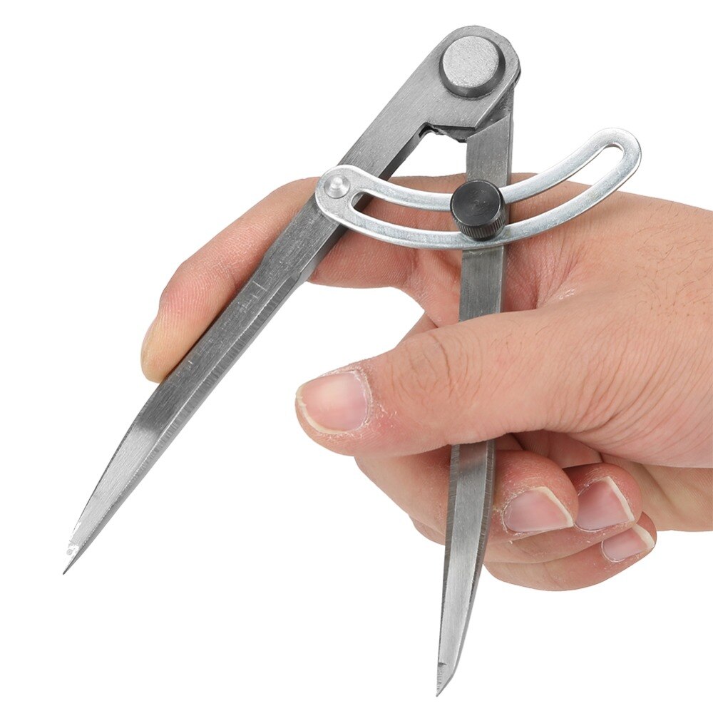 150mm Wing Leather Divider Rotating Tool Carbon Steel Spacing Compasses Edge Area For Mechanical marking and Leather making