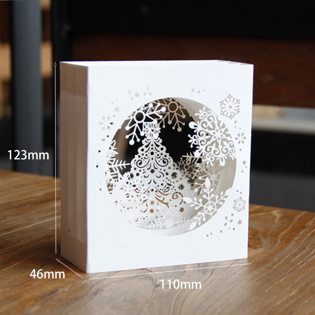 1pcs 3D Pop Up Greeting Card Christmas Card Funny Unique Postcards for Merry Christmas Deer Car Card