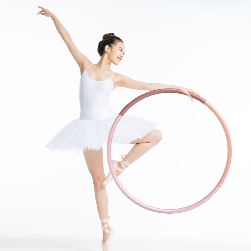 Fitness exercise hoop, detachable 8- section foam hoop, gym fitness, slim waist fitness hoop, indoor fitness hoop: Yellow