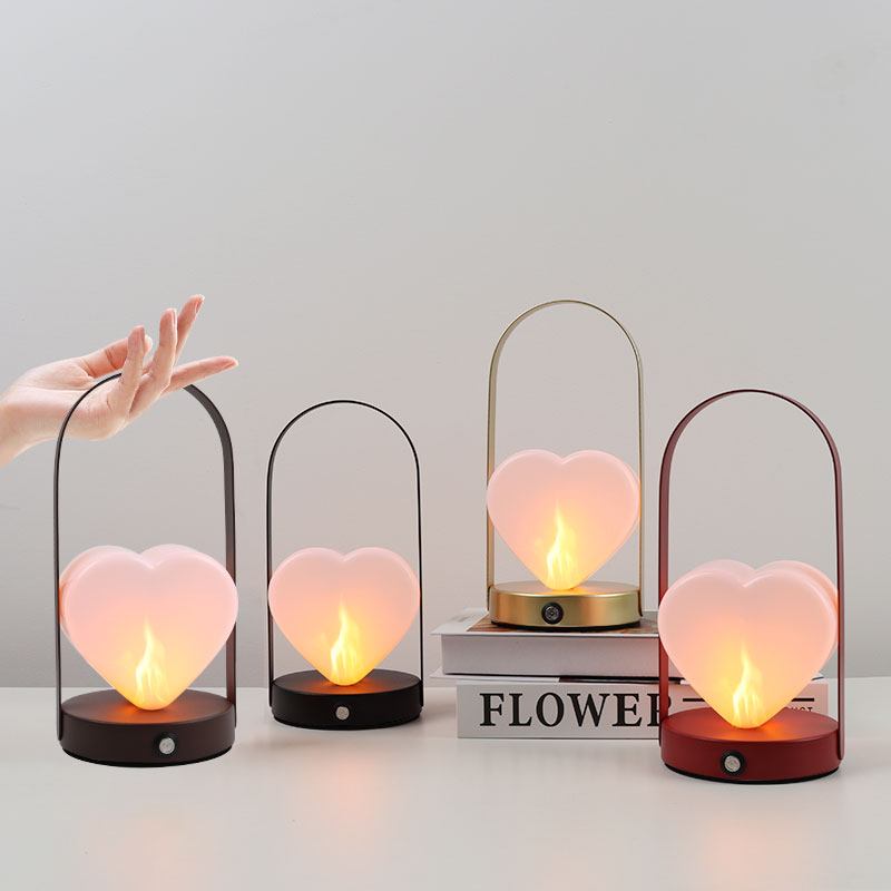 Lampe portative à flamme rechargeable. Convient pour les bars à manger, le camping, la tente extérieure, le salon, la pièce.