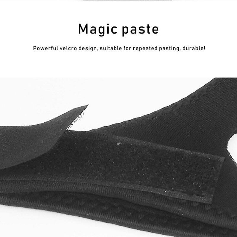 1pc Shin Guard Solid Black Triangular Anti-snoring Belt Chin Dislocation Fixed Headband Edging Sports Accessories Gear