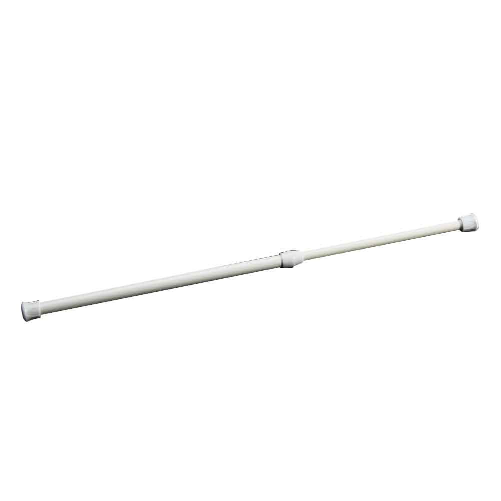 55-90cm Round Spring Net Shower Curtain Rod Adjustable Voile Extendable Tension Telescopic Pole Loaded Hanger: 30-50cm