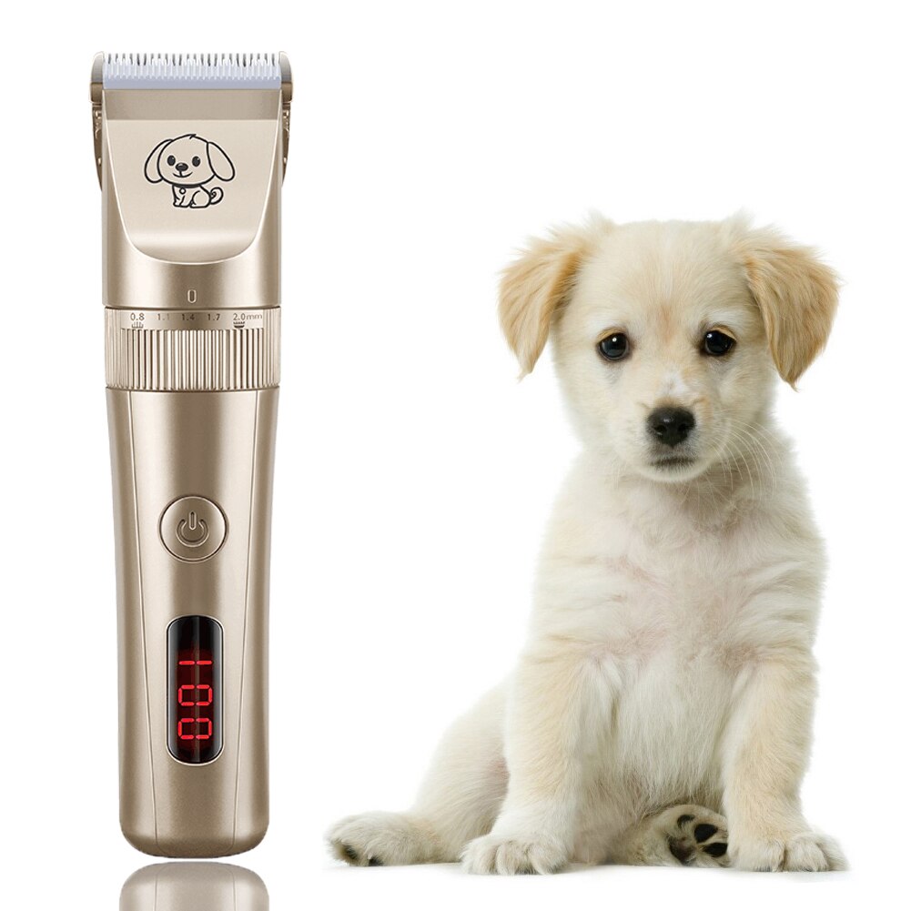 Oplaadbare, geluidsarme tondeuse voor huisdieren, trimapparaat voor katten en honden, tondeuse voor huisdieren en dieren.